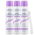 AZULIA Spray Depilatorio Piel Sensible 140ML + Espátula de Regalo